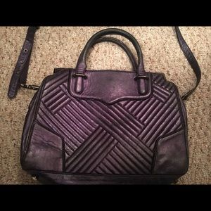 Rebecca Minkoff Metallic Blue “Amorous” Tote